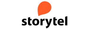 Storytel logo - kokeile äänikirjoja 30 päivää ilmaiseksi